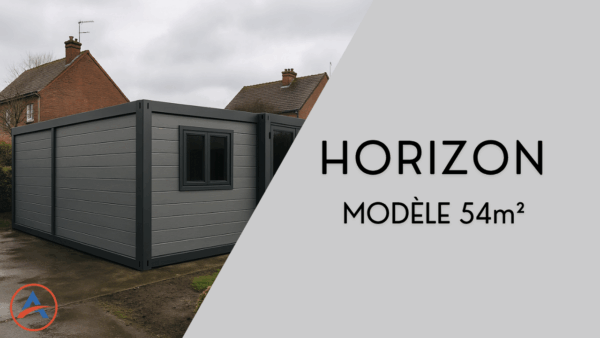 Maison modulaire modèle Horizon 54 m² – vue extérieure