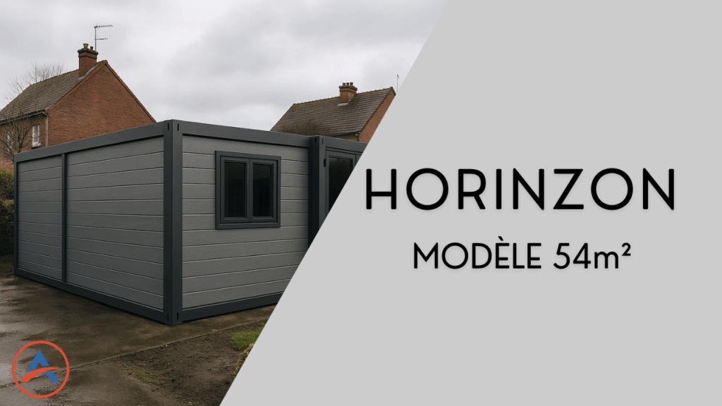 Maison modulare horinzon modele 54m2